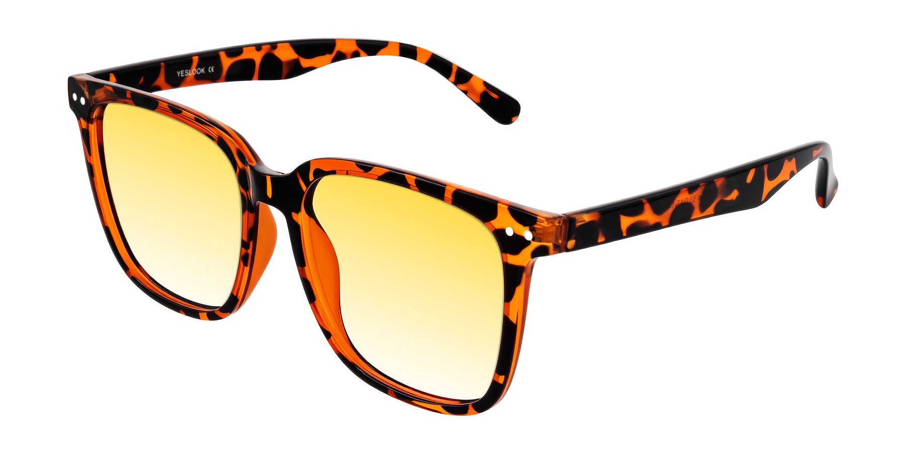 Angle of Arroyo in Tortoise with Yellow Gradient Lenses