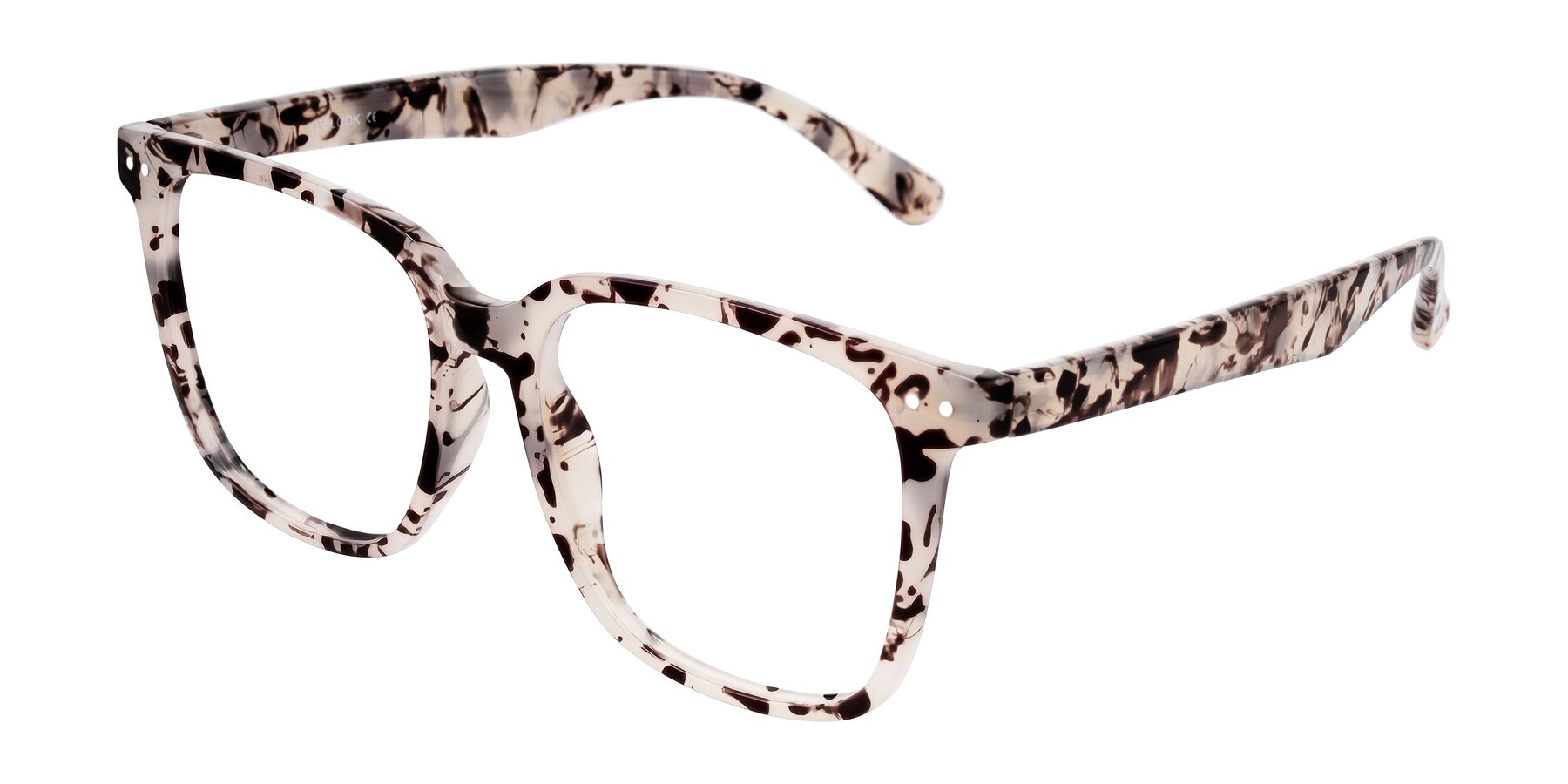 Angle of Arroyo in Ivory Tortoise with Clear Eyeglass Lenses
