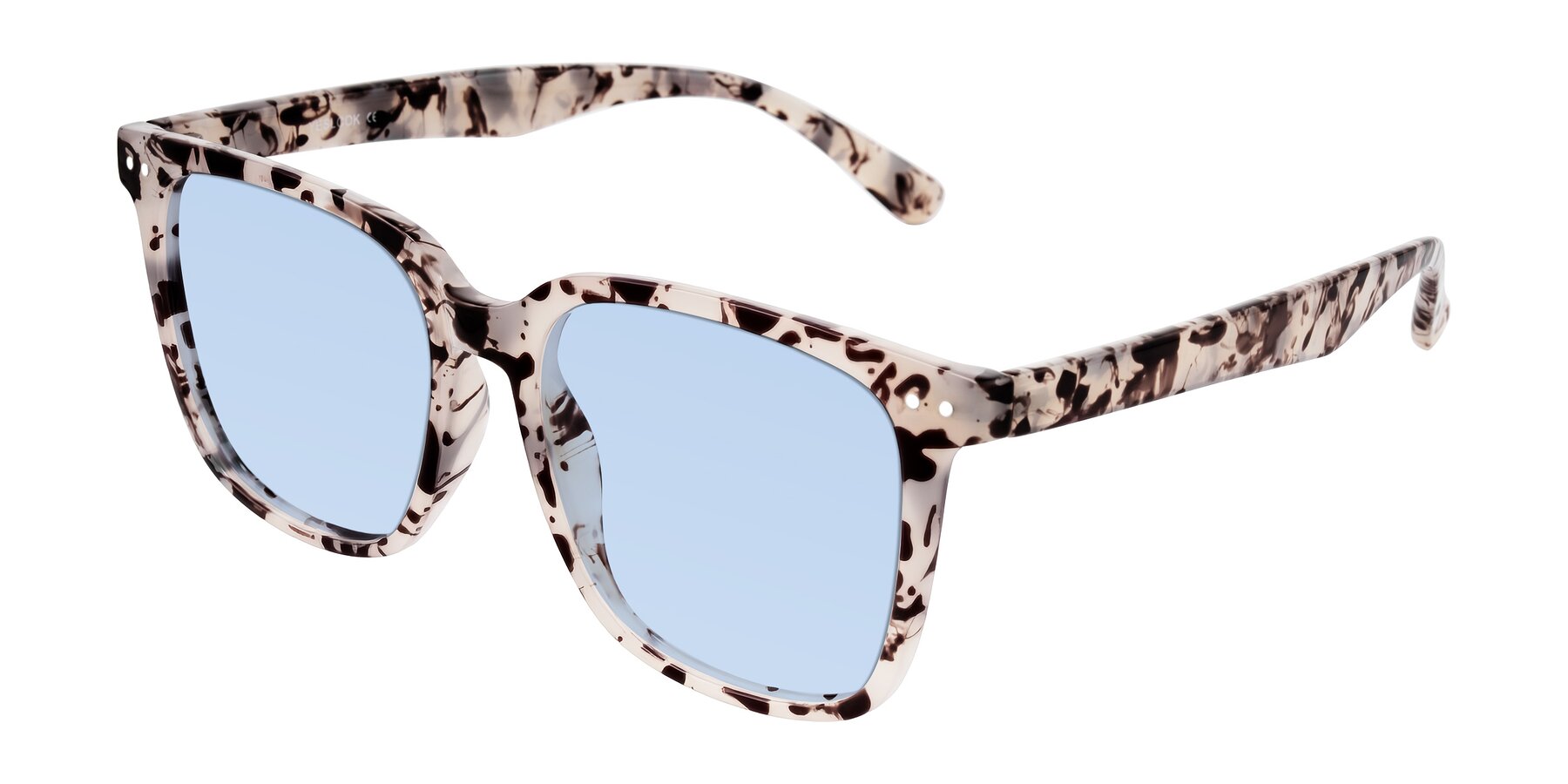 Angle of Arroyo in Ivory Tortoise with Light Blue Tinted Lenses