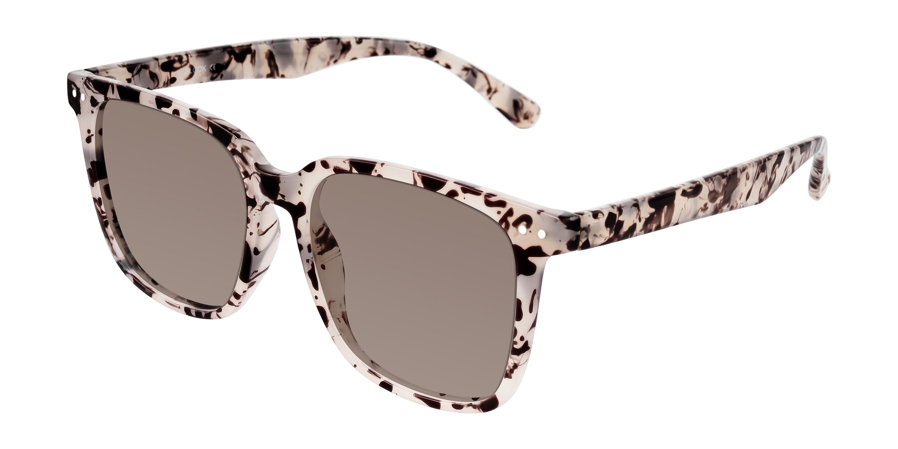 Angle of Arroyo in Ivory Tortoise with Medium Brown Tinted Lenses