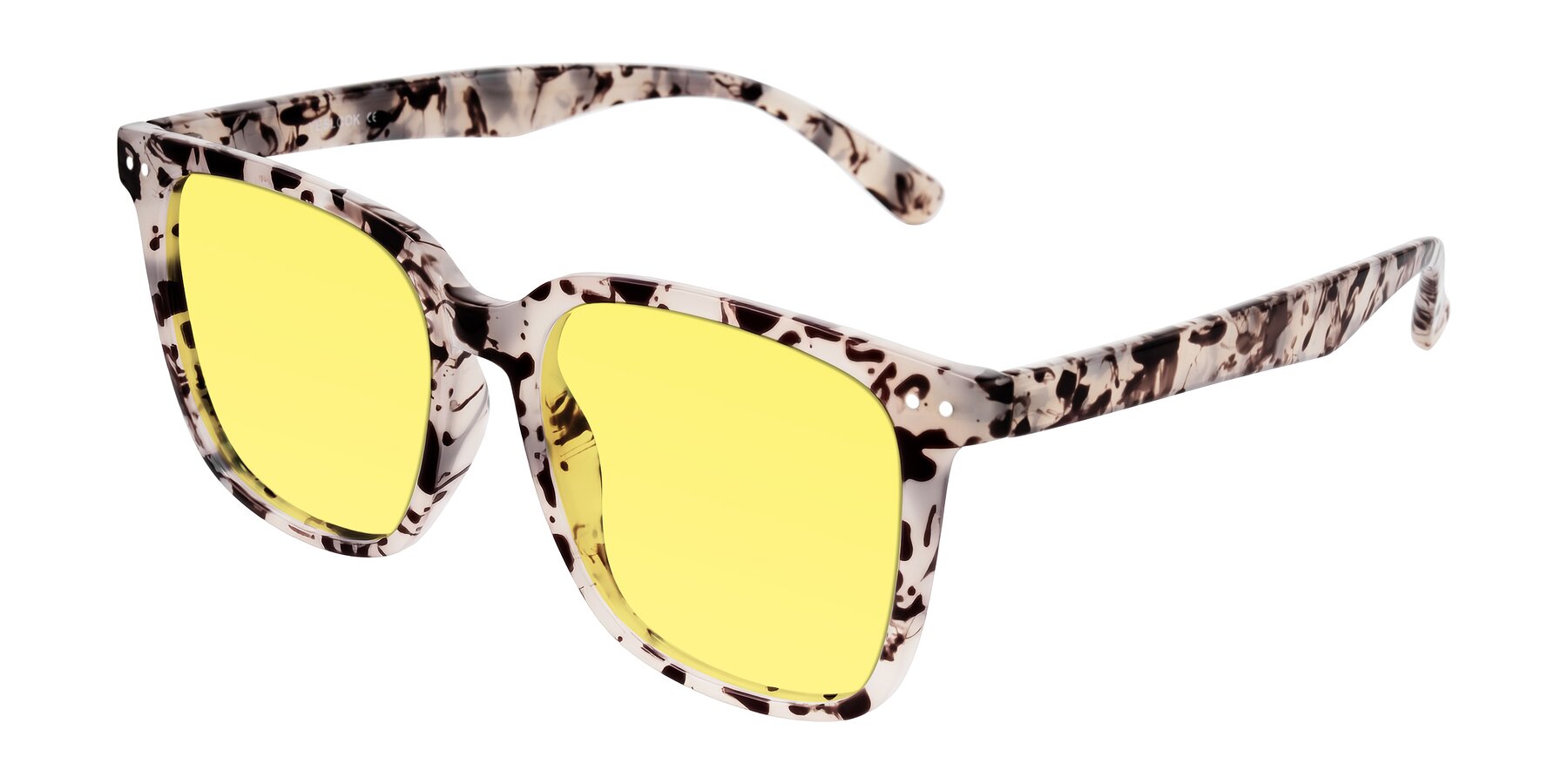 Angle of Arroyo in Ivory Tortoise with Medium Yellow Tinted Lenses