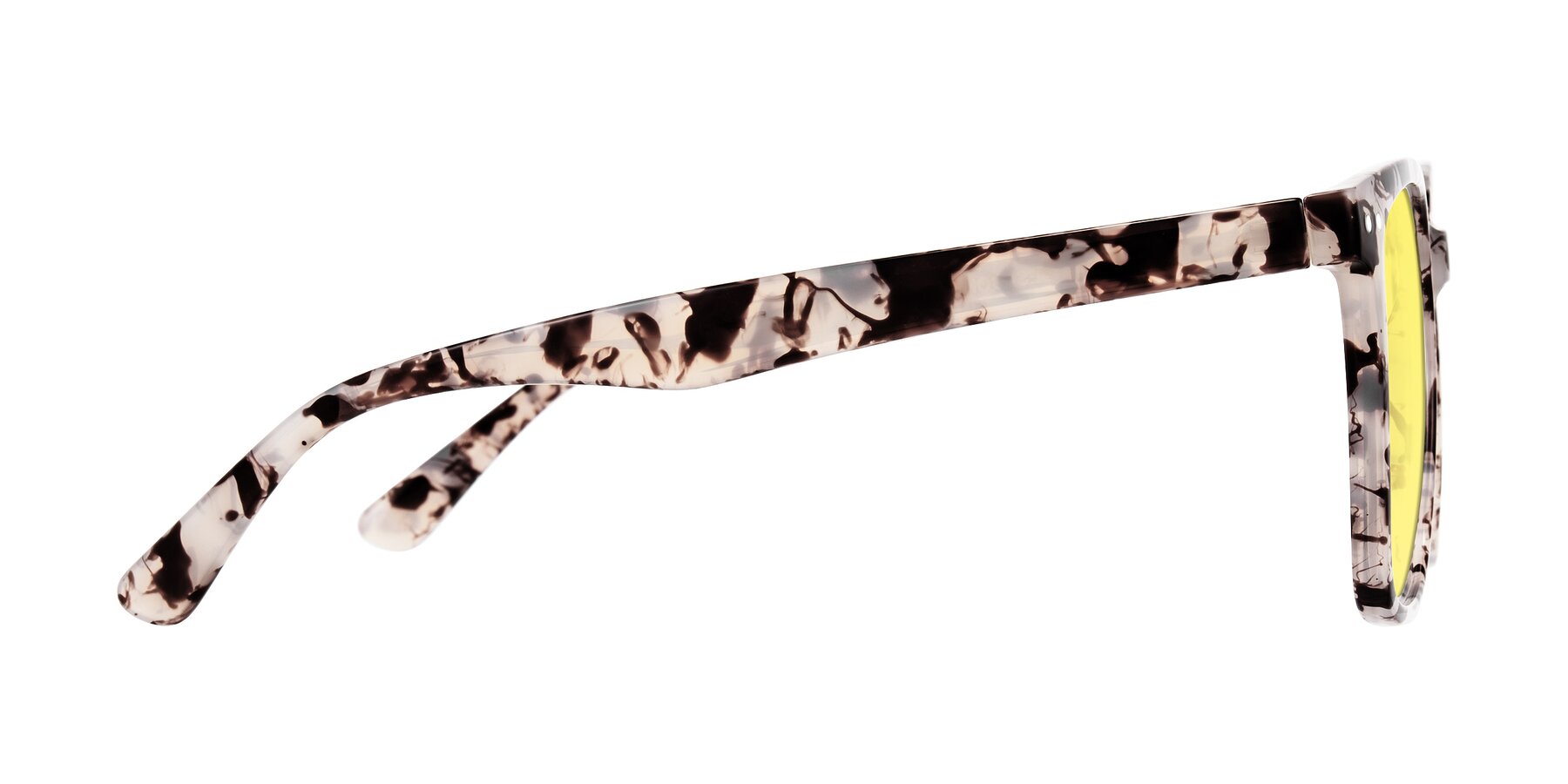 Side of Arroyo in Ivory Tortoise with Medium Yellow Tinted Lenses