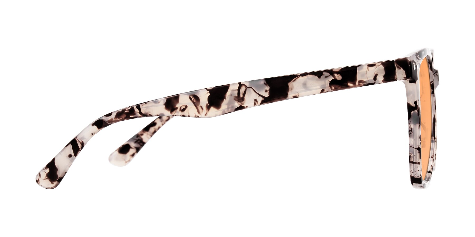 Side of Arroyo in Ivory Tortoise with Medium Orange Tinted Lenses