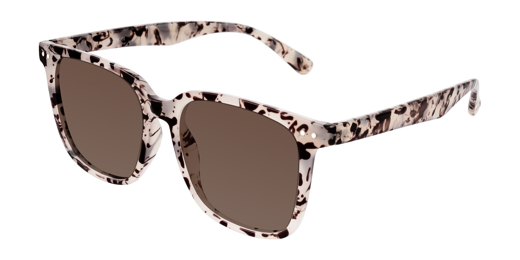 Angle of Arroyo in Ivory Tortoise with Brown Tinted Lenses