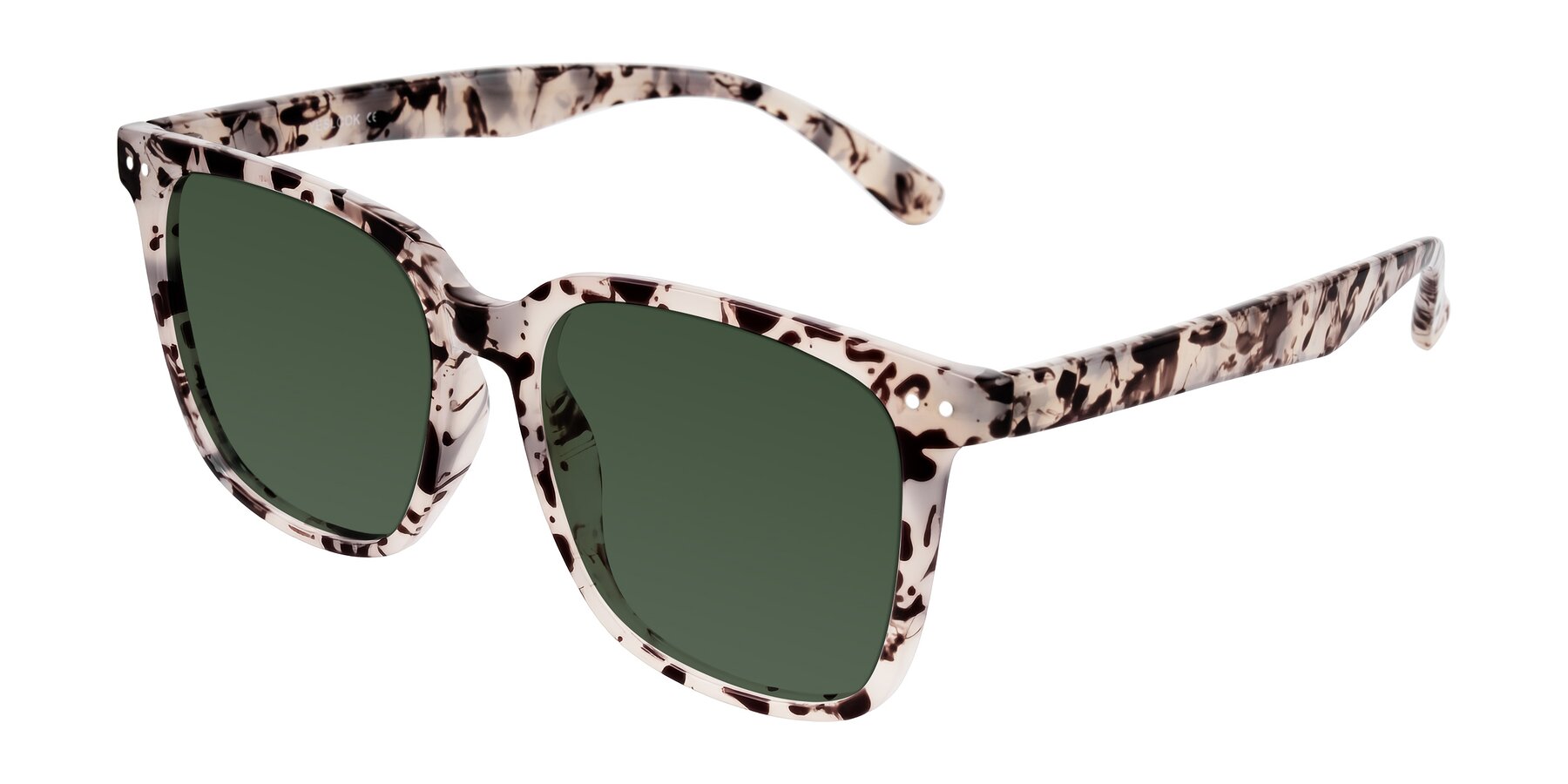 Angle of Arroyo in Ivory Tortoise with Green Tinted Lenses