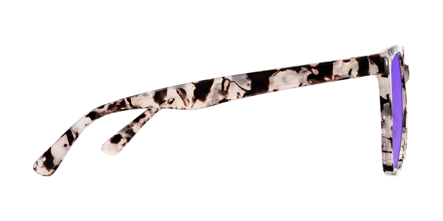 Side of Arroyo in Ivory Tortoise with Purple Tinted Lenses