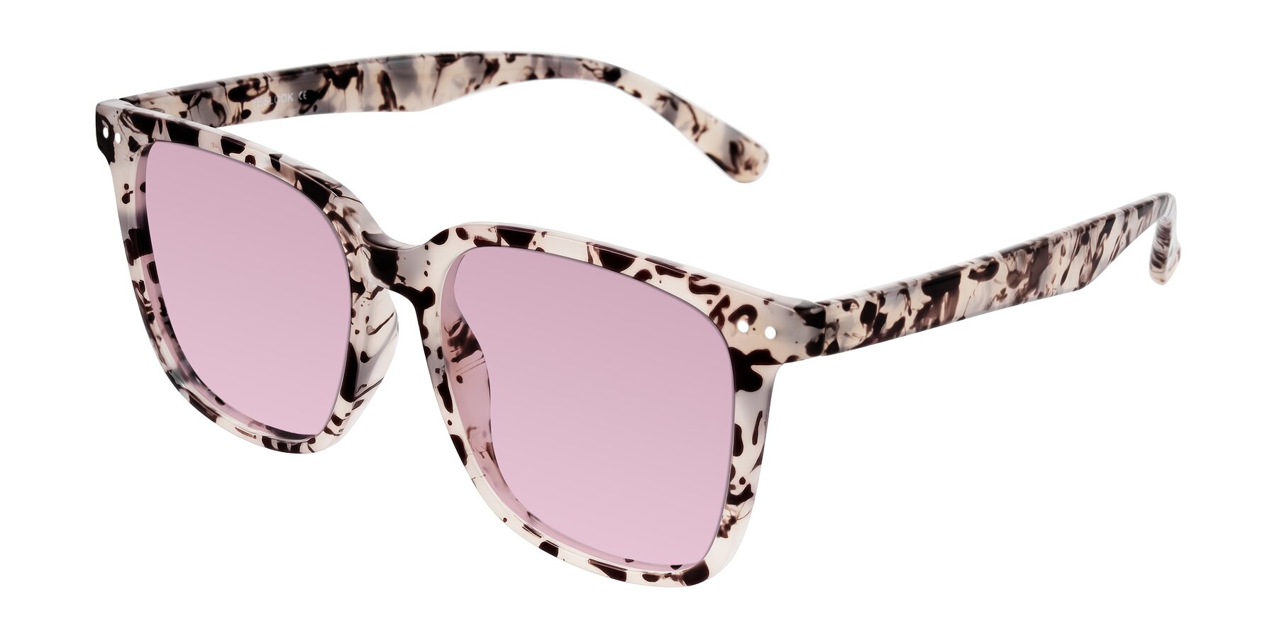 Angle of Arroyo in Ivory Tortoise with Light Wine Tinted Lenses