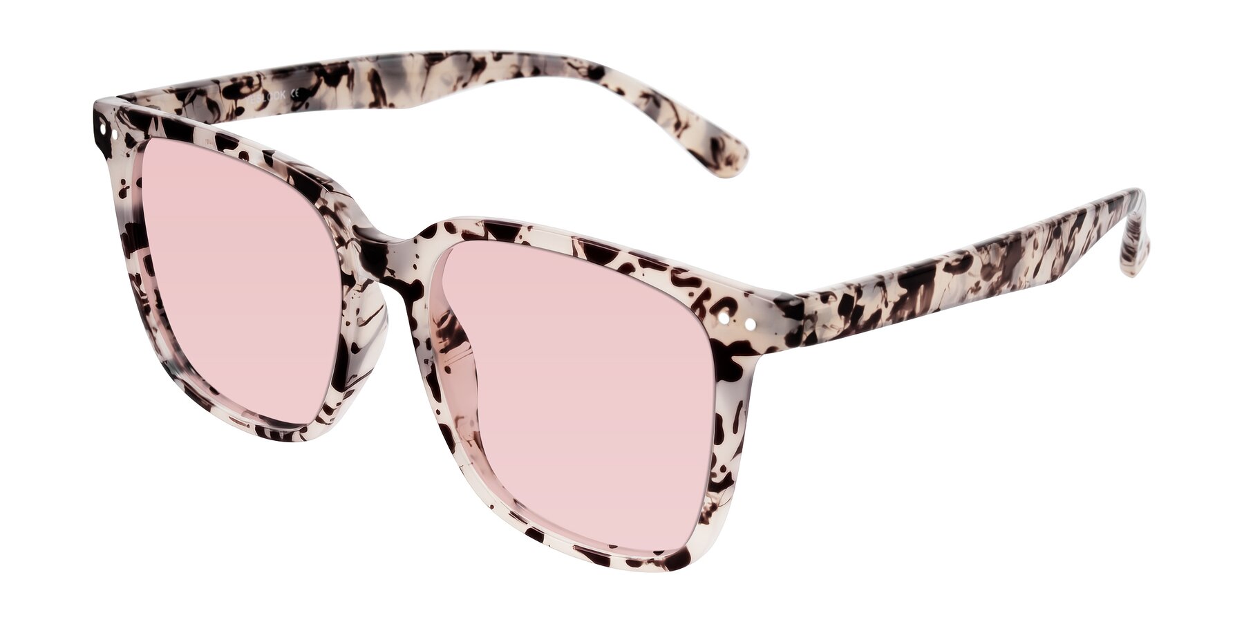 Angle of Arroyo in Ivory Tortoise with Light Garnet Tinted Lenses