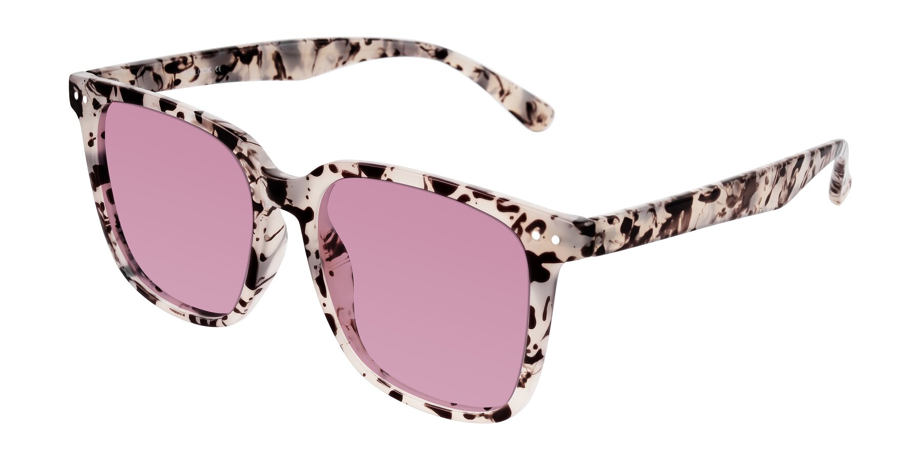 Angle of Arroyo in Ivory Tortoise with Medium Wine Tinted Lenses