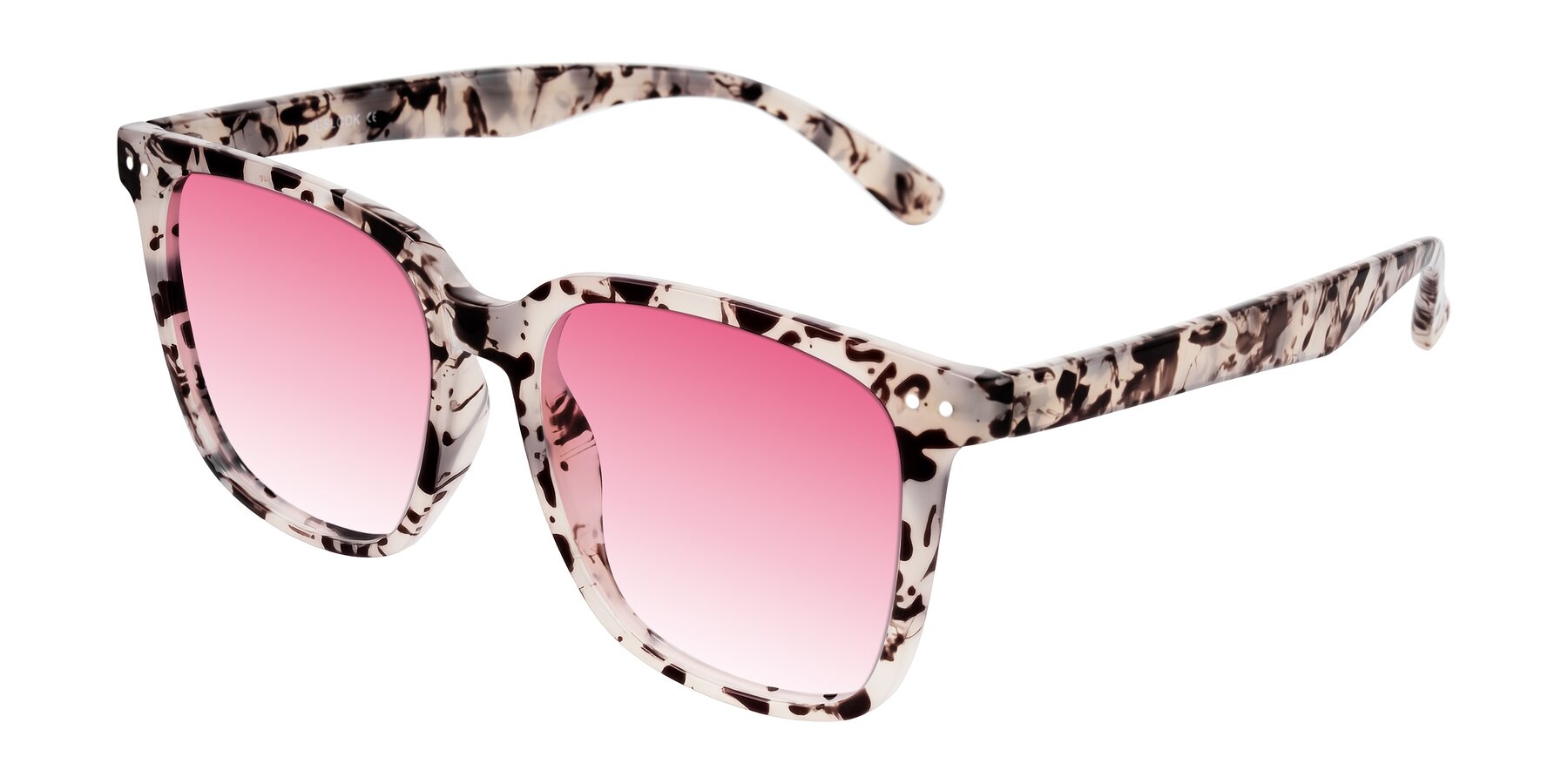Angle of Arroyo in Ivory Tortoise with Pink Gradient Lenses