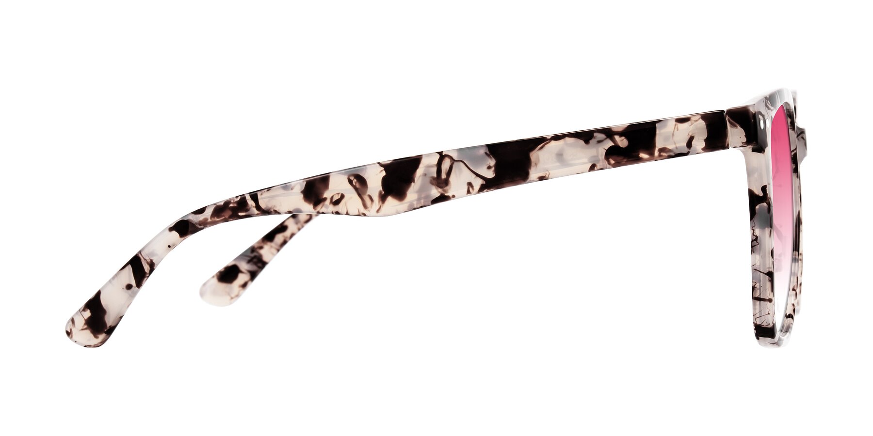 Side of Arroyo in Ivory Tortoise with Pink Gradient Lenses