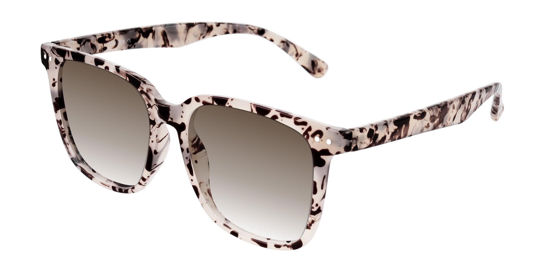 Angle of Arroyo in Ivory Tortoise with Brown Gradient Lenses