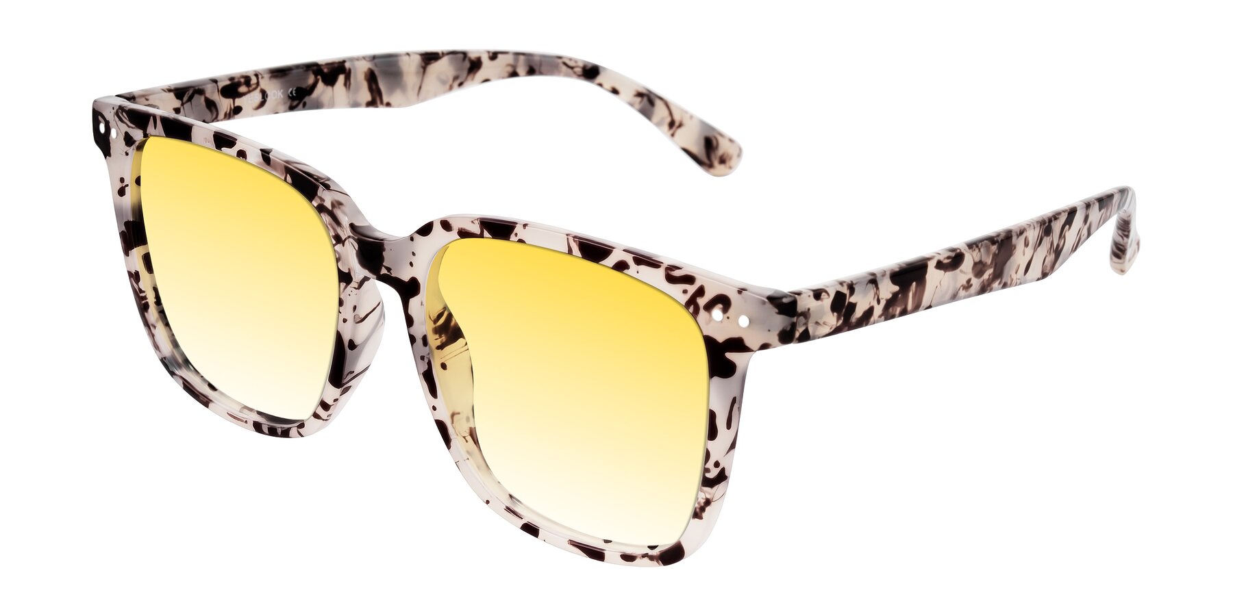 Angle of Arroyo in Ivory Tortoise with Yellow Gradient Lenses