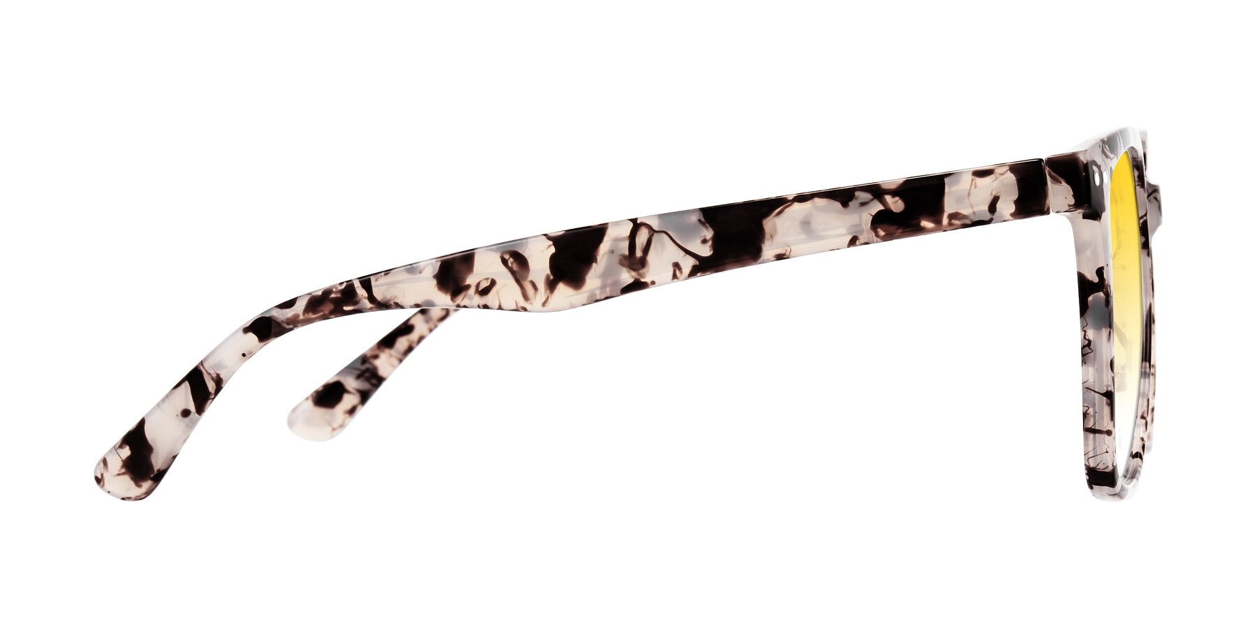 Side of Arroyo in Ivory Tortoise with Yellow Gradient Lenses