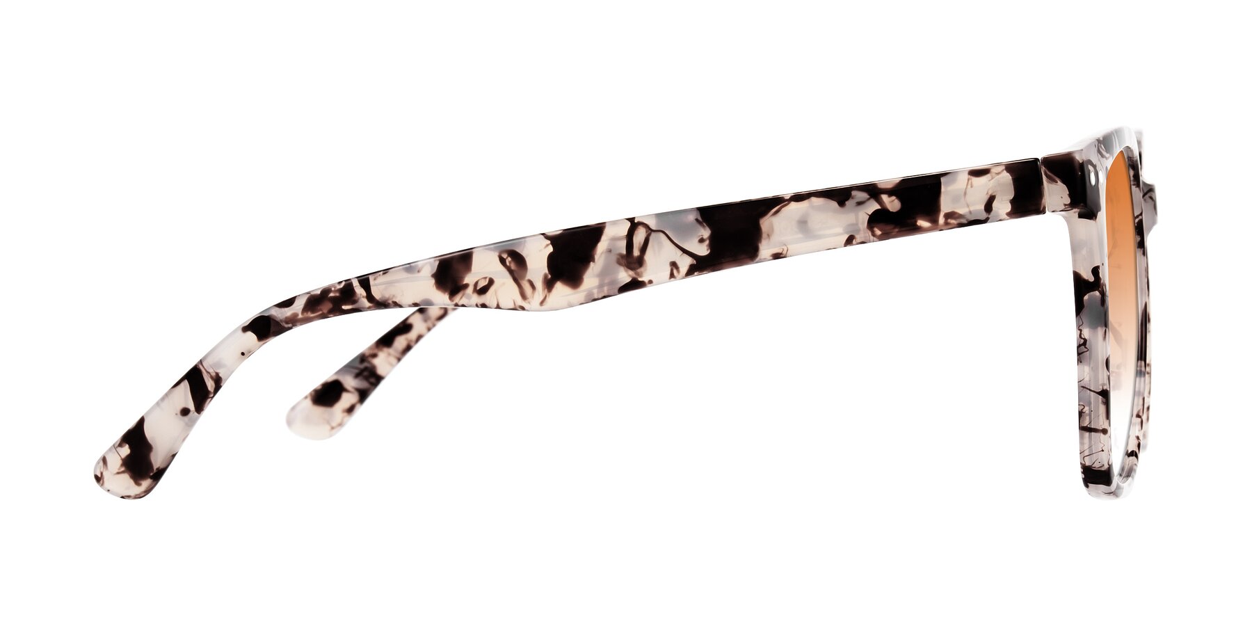 Side of Arroyo in Ivory Tortoise with Orange Gradient Lenses