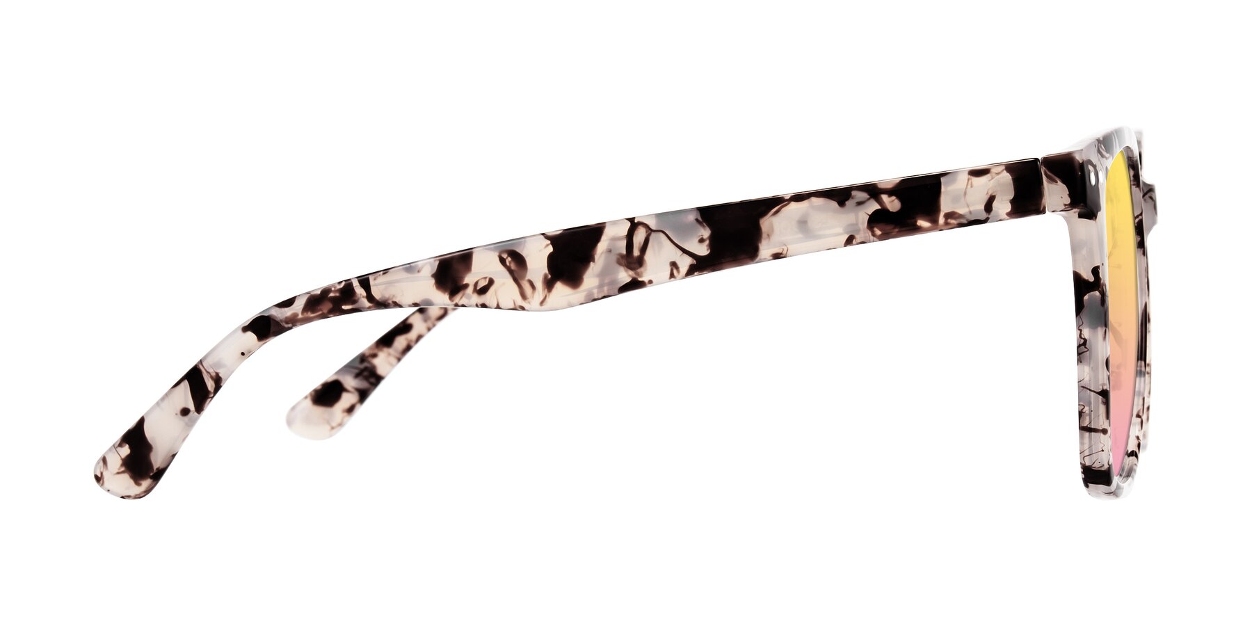 Side of Arroyo in Ivory Tortoise with Yellow / Pink Gradient Lenses
