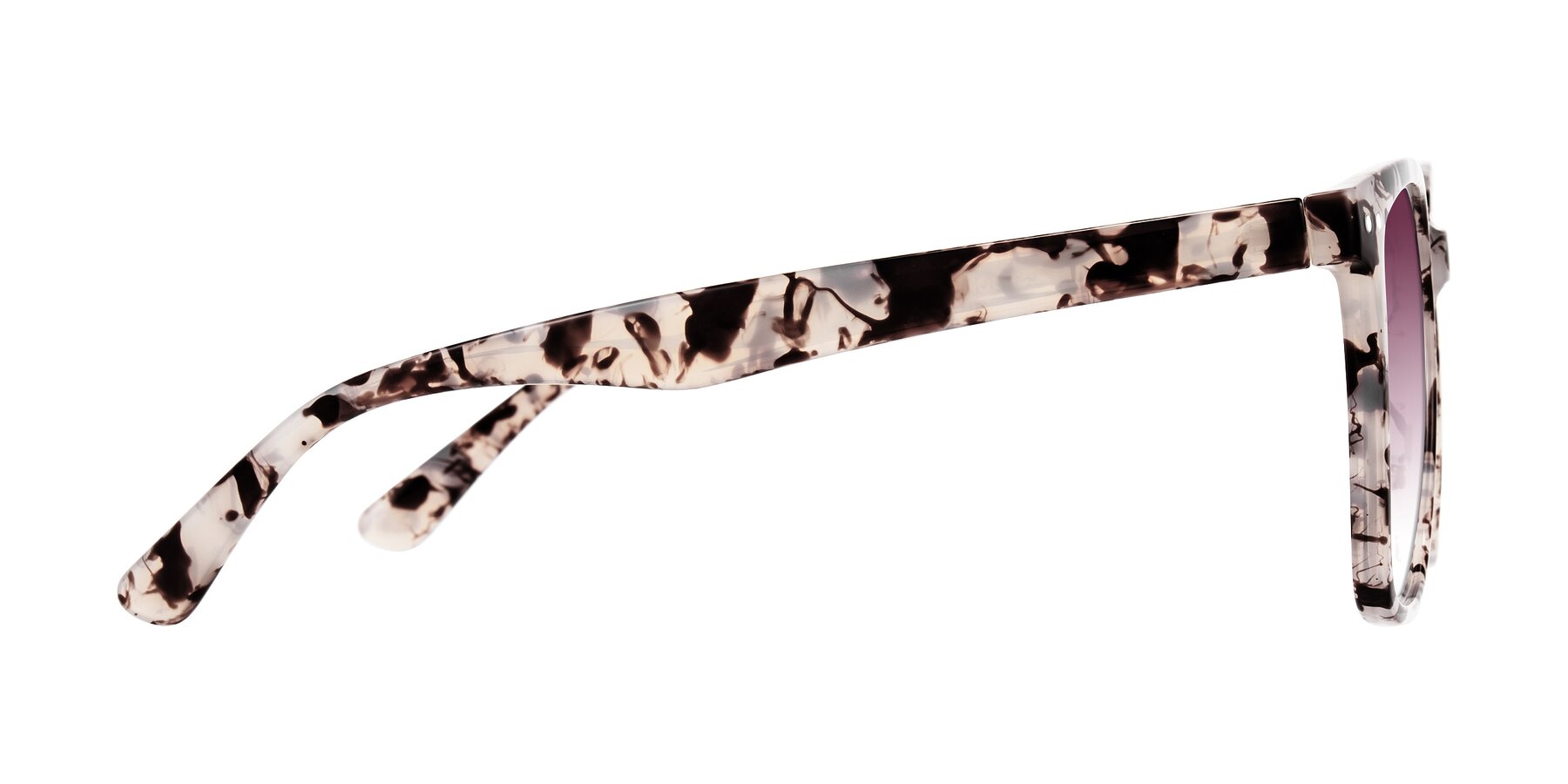 Side of Arroyo in Ivory Tortoise with Wine Gradient Lenses