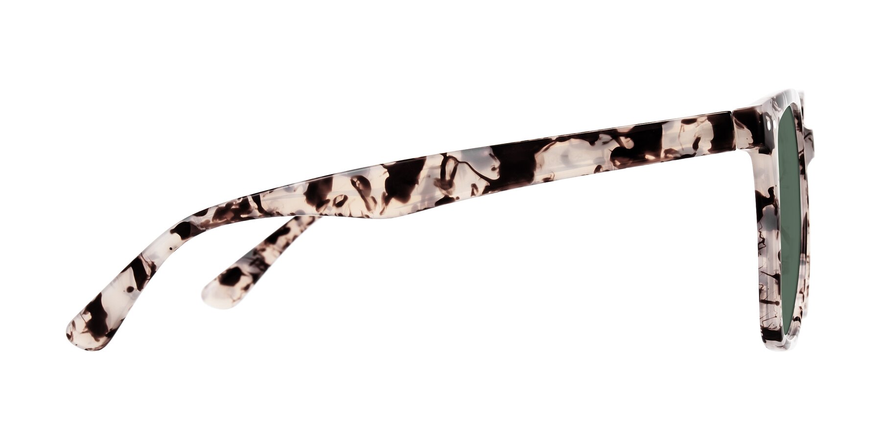 Side of Arroyo in Ivory Tortoise with Green Polarized Lenses