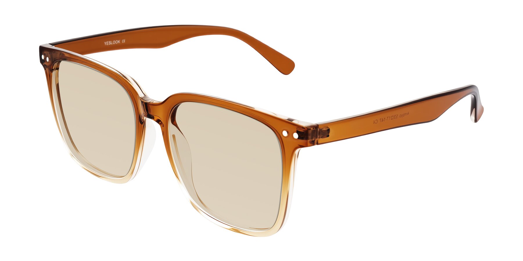 Angle of Arroyo in Gradient Caramel with Light Brown Tinted Lenses