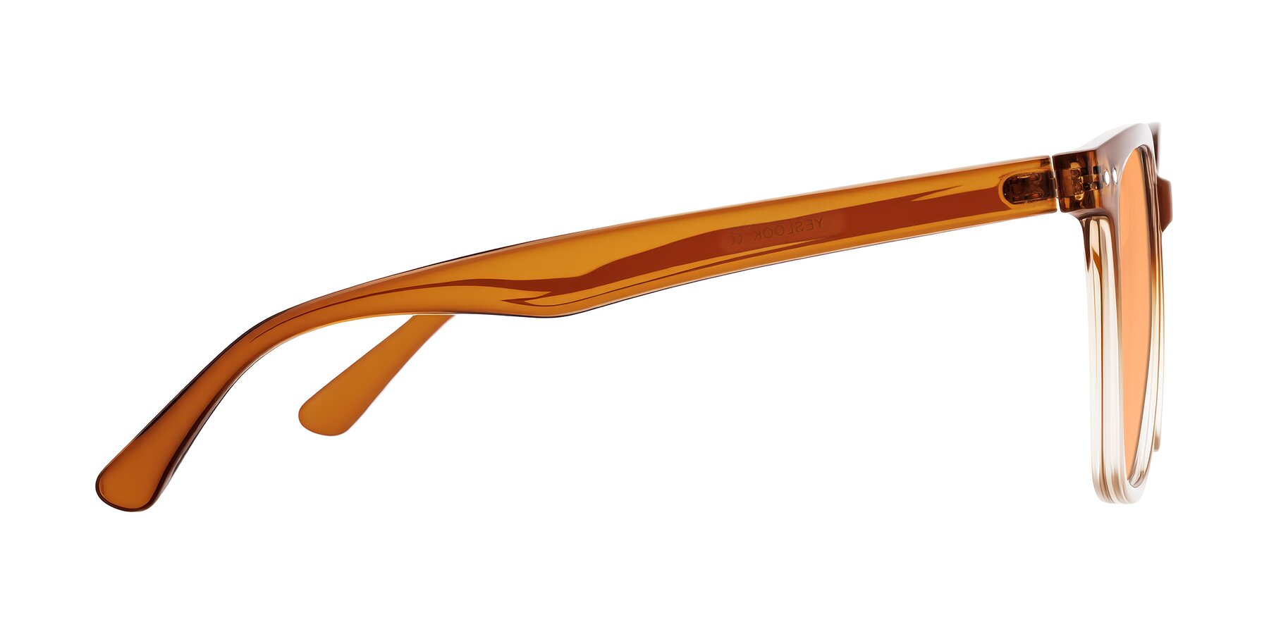 Side of Arroyo in Gradient Caramel with Medium Orange Tinted Lenses