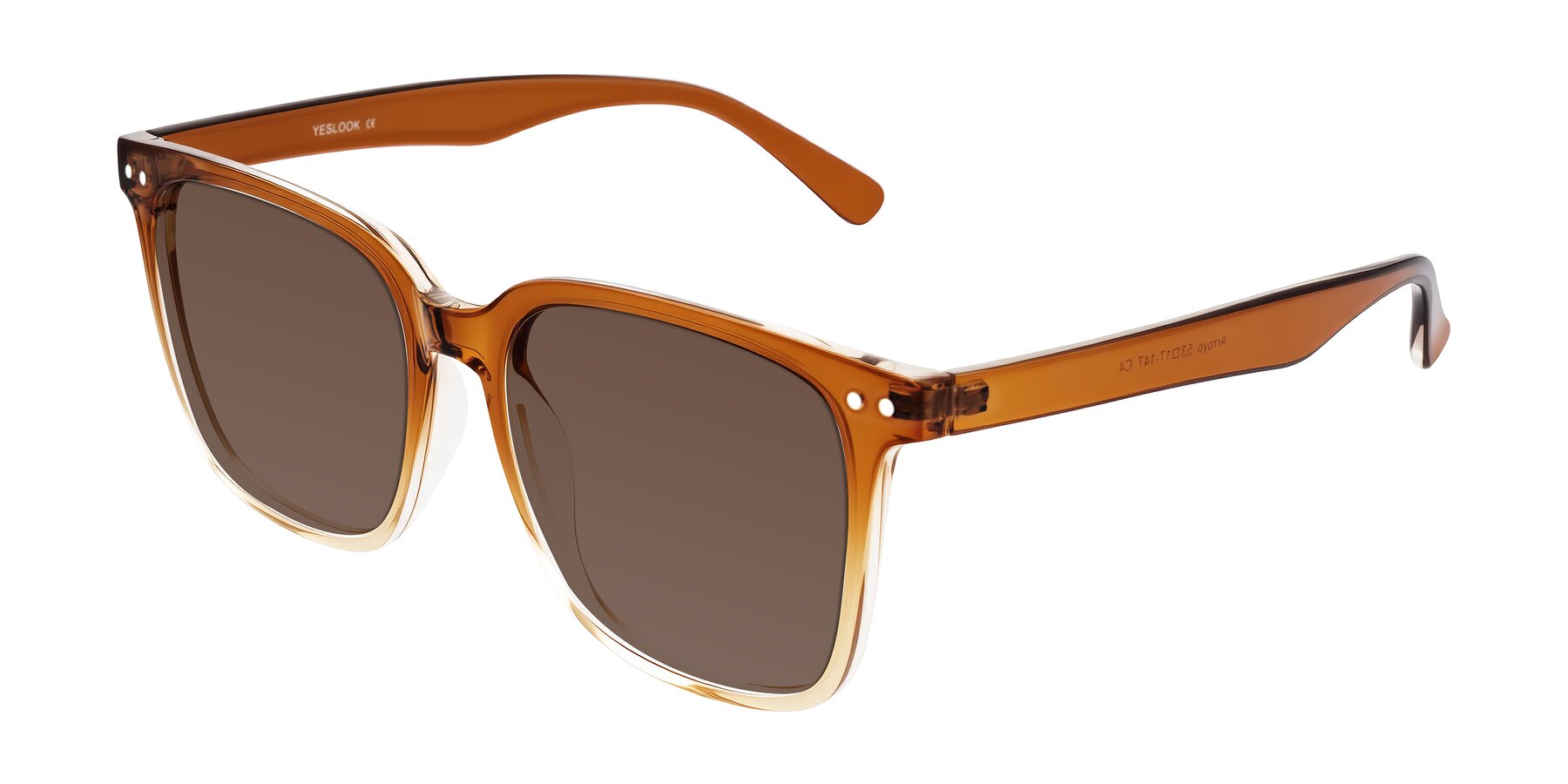 Angle of Arroyo in Gradient Caramel with Brown Tinted Lenses