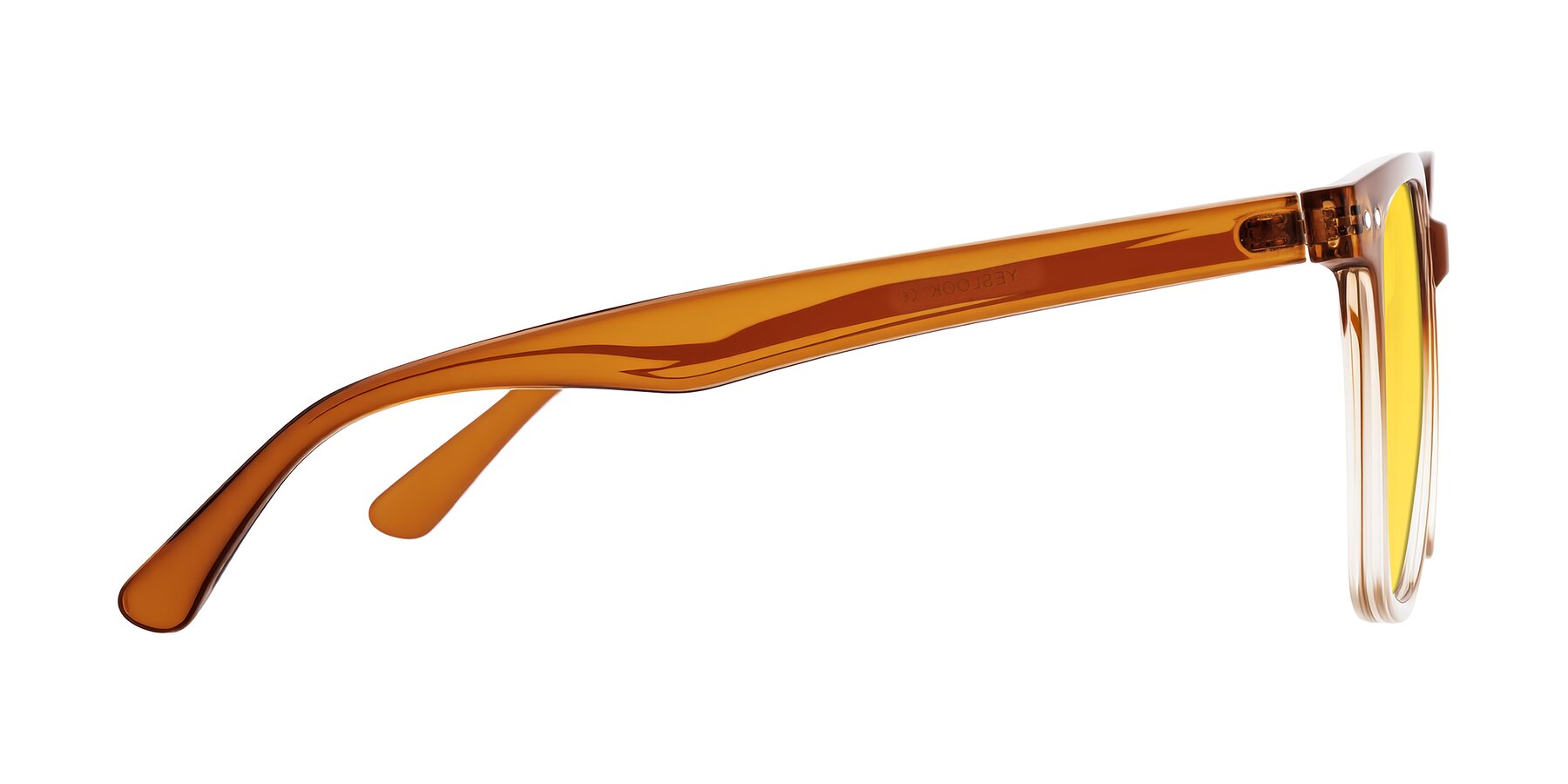 Side of Arroyo in Gradient Caramel with Yellow Tinted Lenses