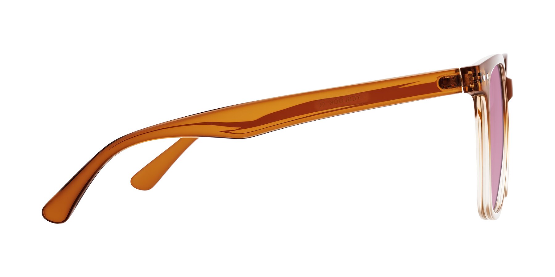 Side of Arroyo in Gradient Caramel with Medium Wine Tinted Lenses
