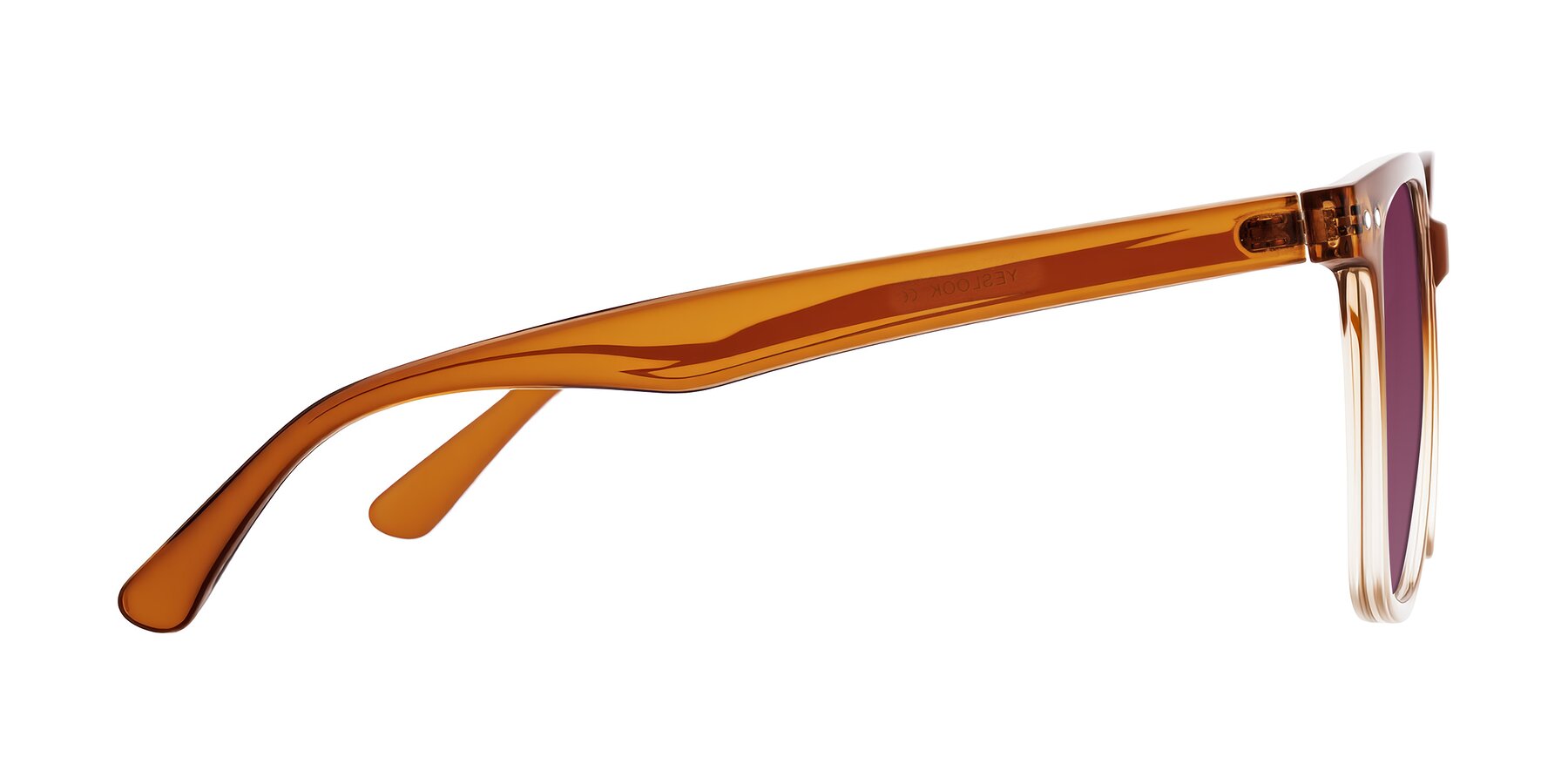 Side of Arroyo in Gradient Caramel with Wine Tinted Lenses