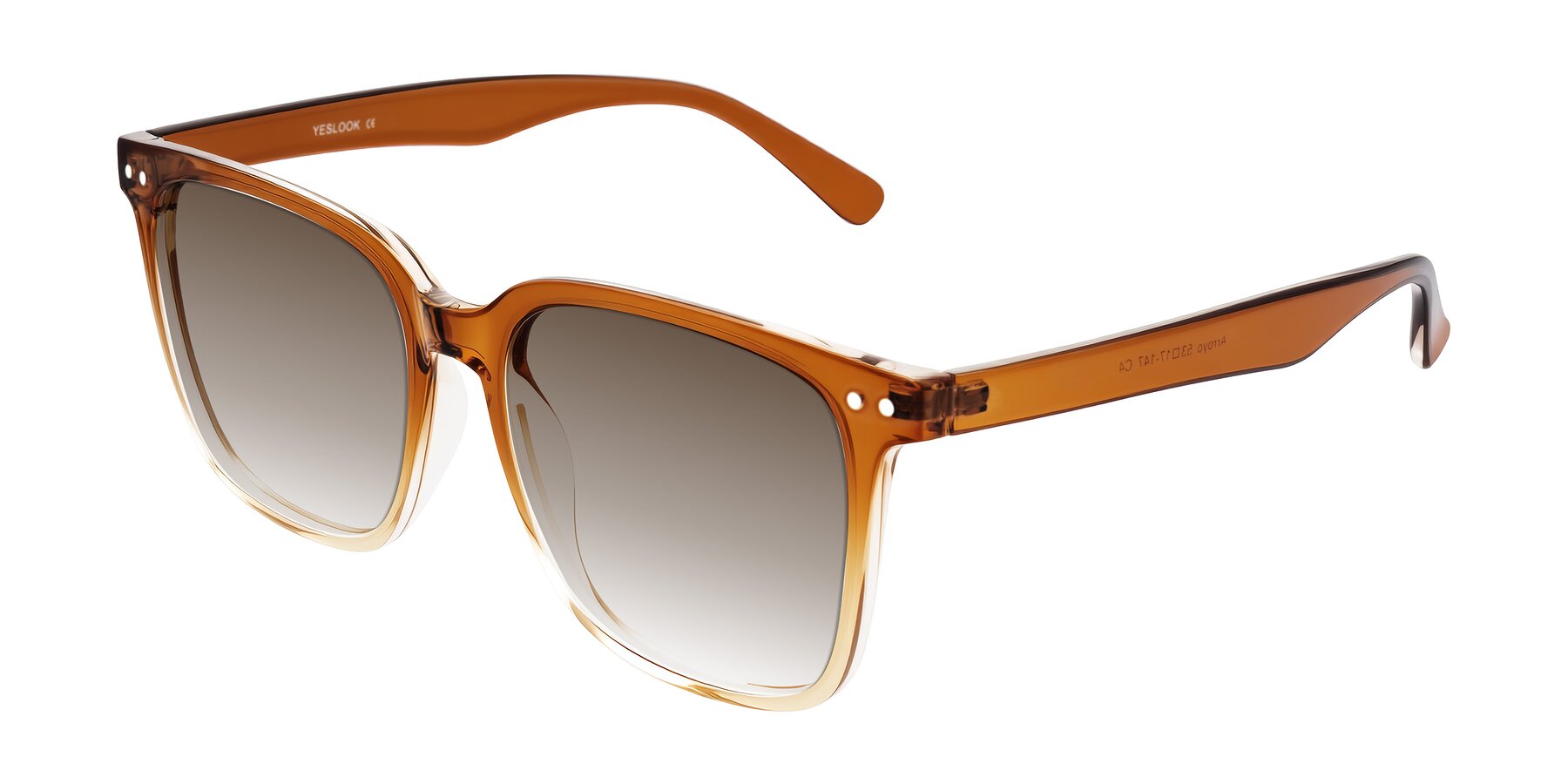 Angle of Arroyo in Gradient Caramel with Brown Gradient Lenses