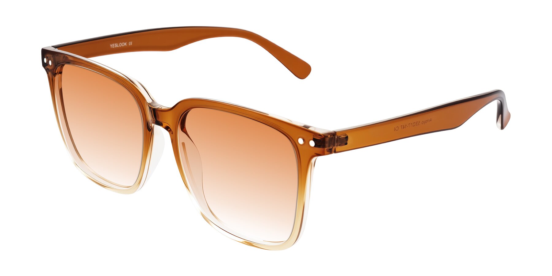 Angle of Arroyo in Gradient Caramel with Orange Gradient Lenses