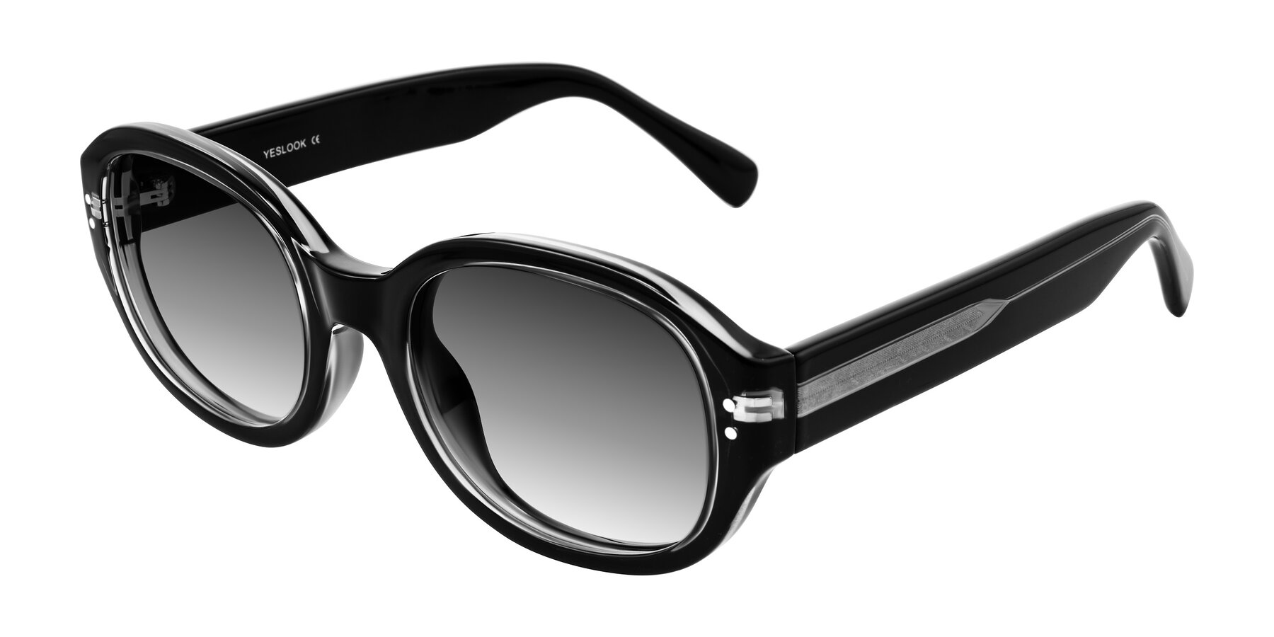 Angle of Novak in Black with Gray Gradient Lenses