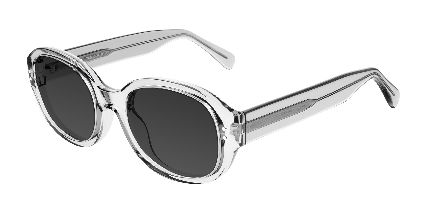 Angle of Novak in Transparent Gray with Gray Tinted Lenses