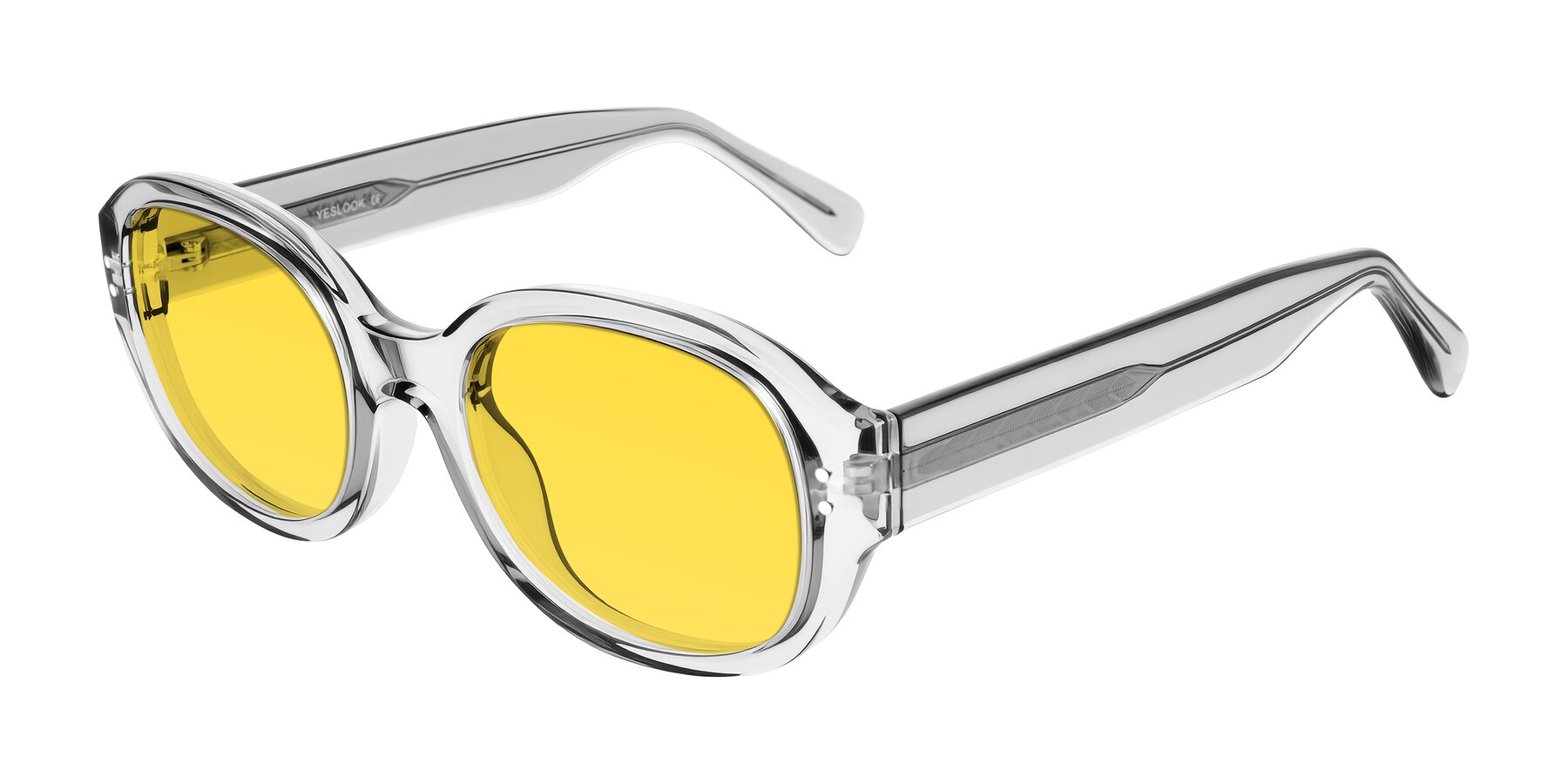 Angle of Novak in Transparent Gray with Yellow Tinted Lenses