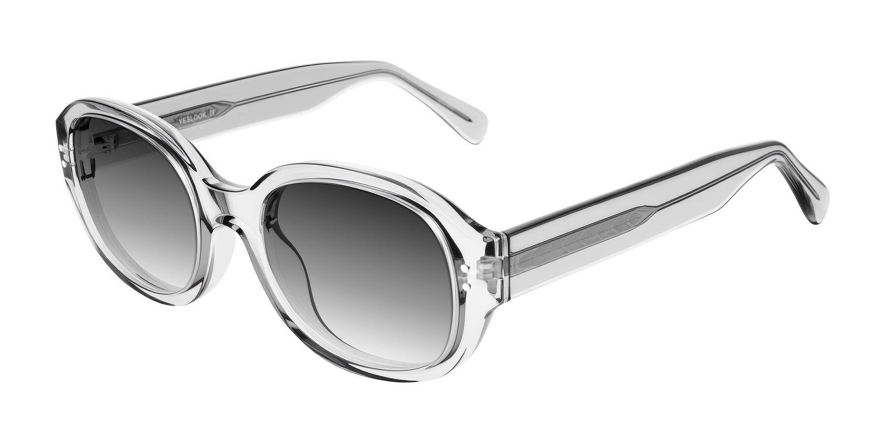 Angle of Novak in Transparent Gray with Gray Gradient Lenses