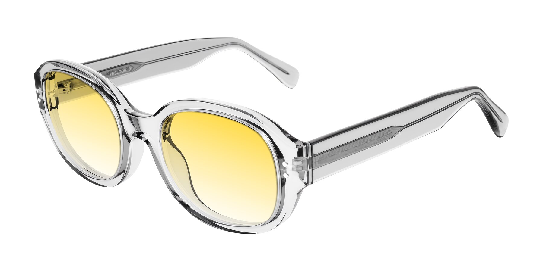 Angle of Novak in Transparent Gray with Yellow Gradient Lenses
