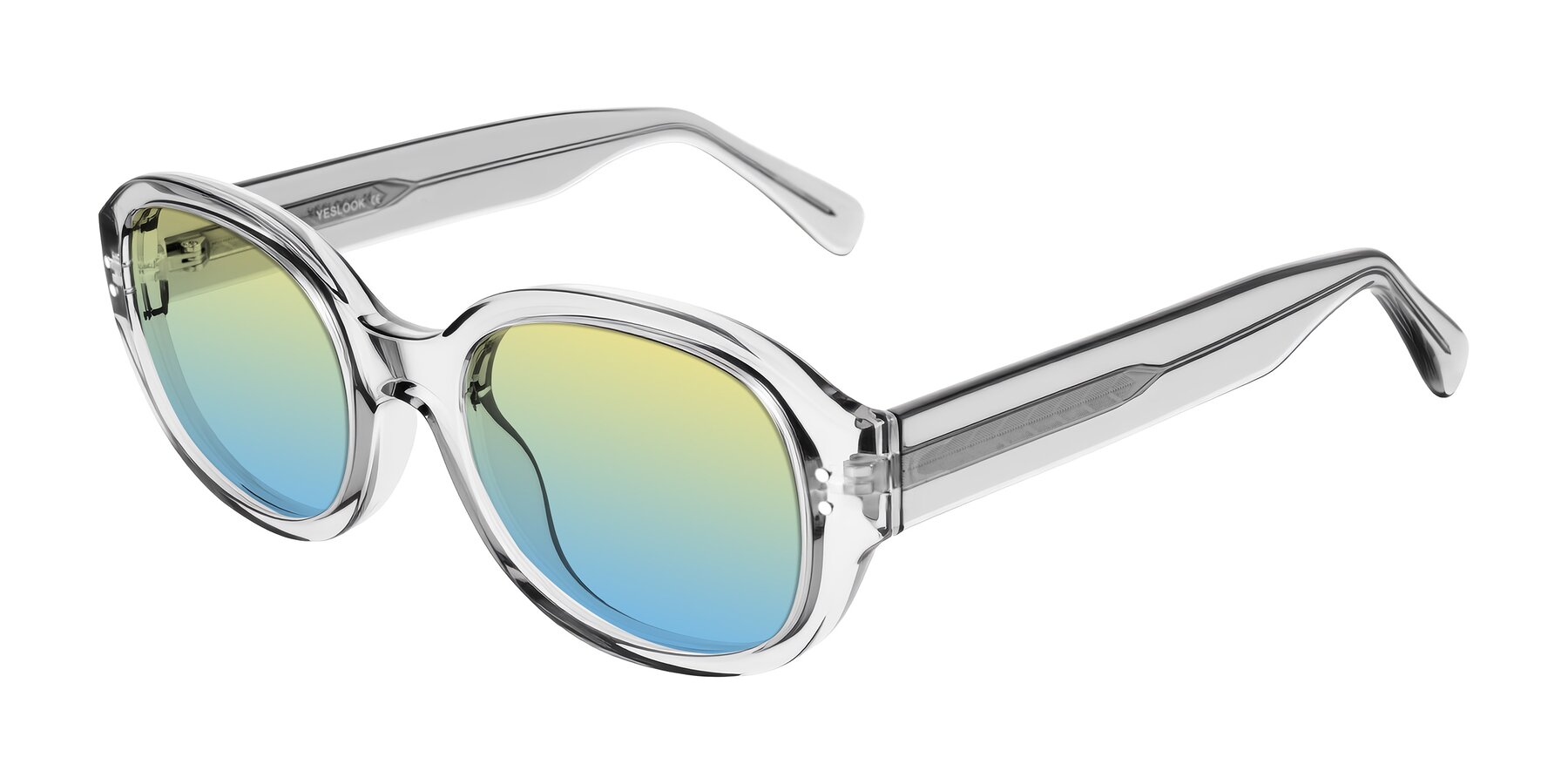 Angle of Novak in Transparent Gray with Yellow / Blue Gradient Lenses