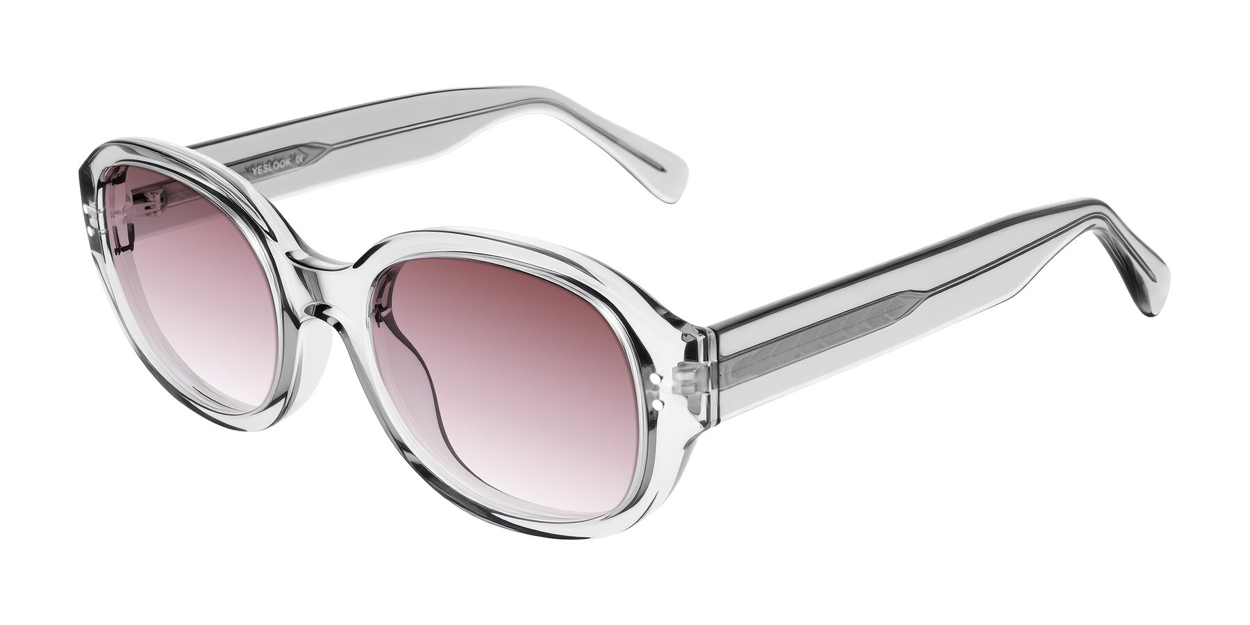 Angle of Novak in Transparent Gray with Garnet Gradient Lenses