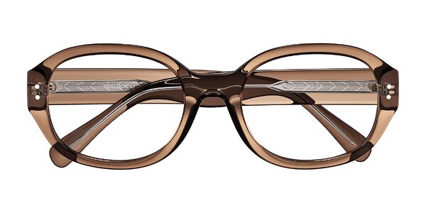Front of Novak in Translucent Brown