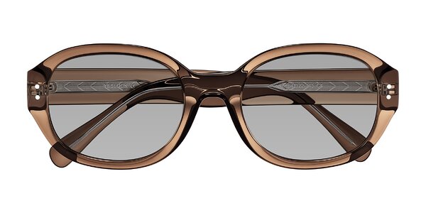 Front of Novak in Translucent Brown