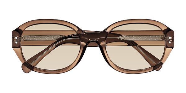 Front of Novak in Translucent Brown