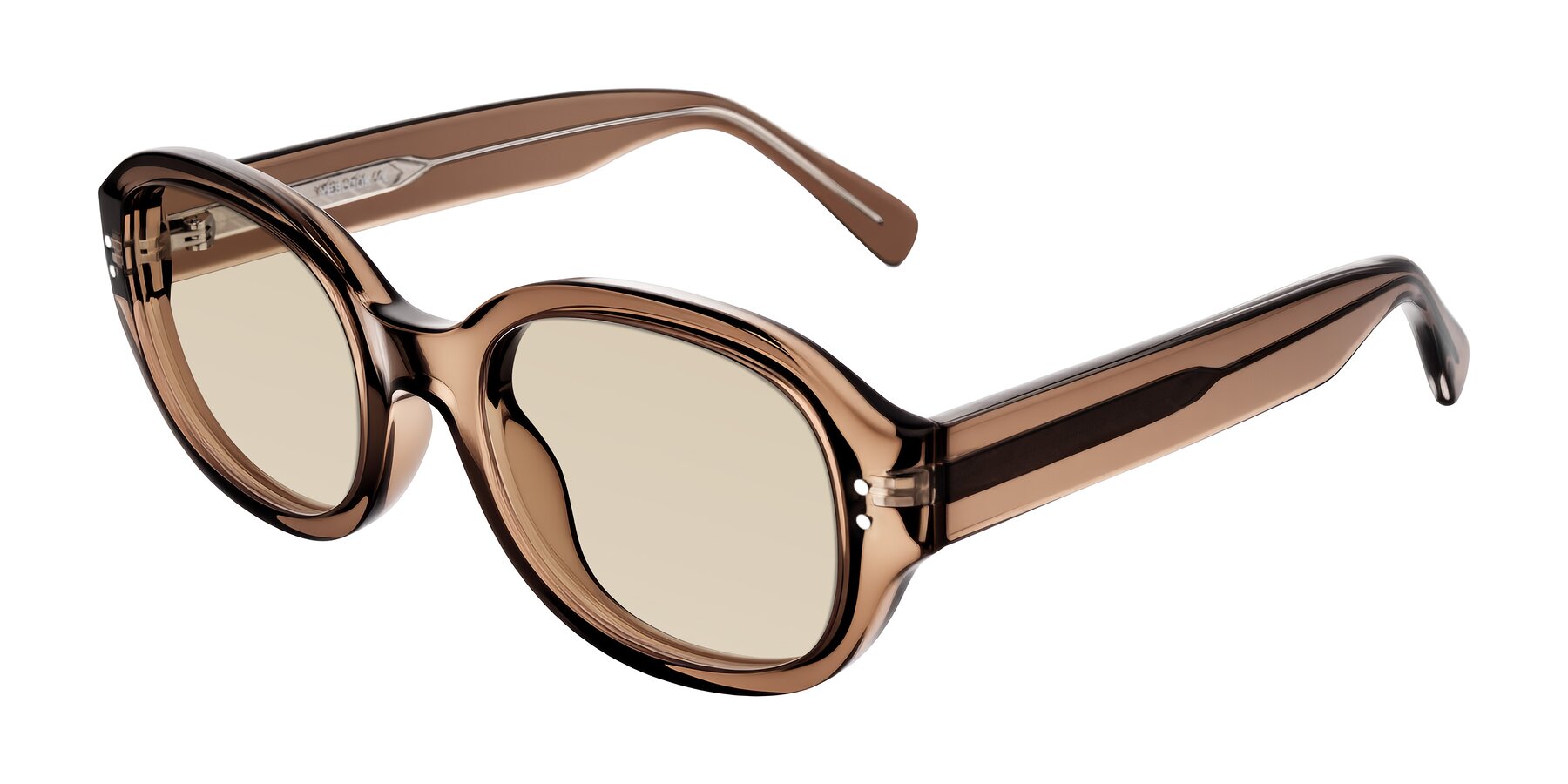 Angle of Novak in Translucent Brown with Light Brown Tinted Lenses
