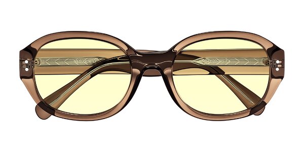 Front of Novak in Translucent Brown