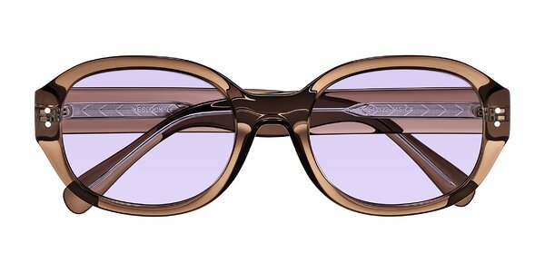 Front of Novak in Translucent Brown