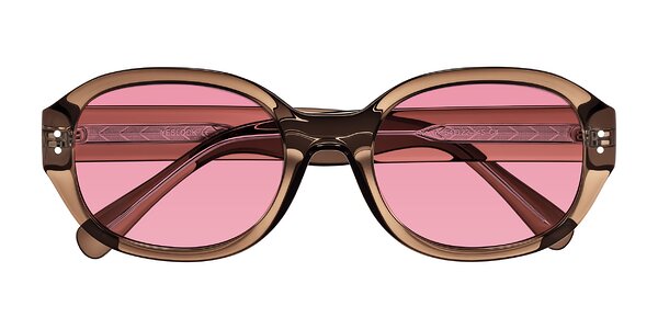 Front of Novak in Translucent Brown