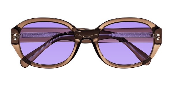 Front of Novak in Translucent Brown