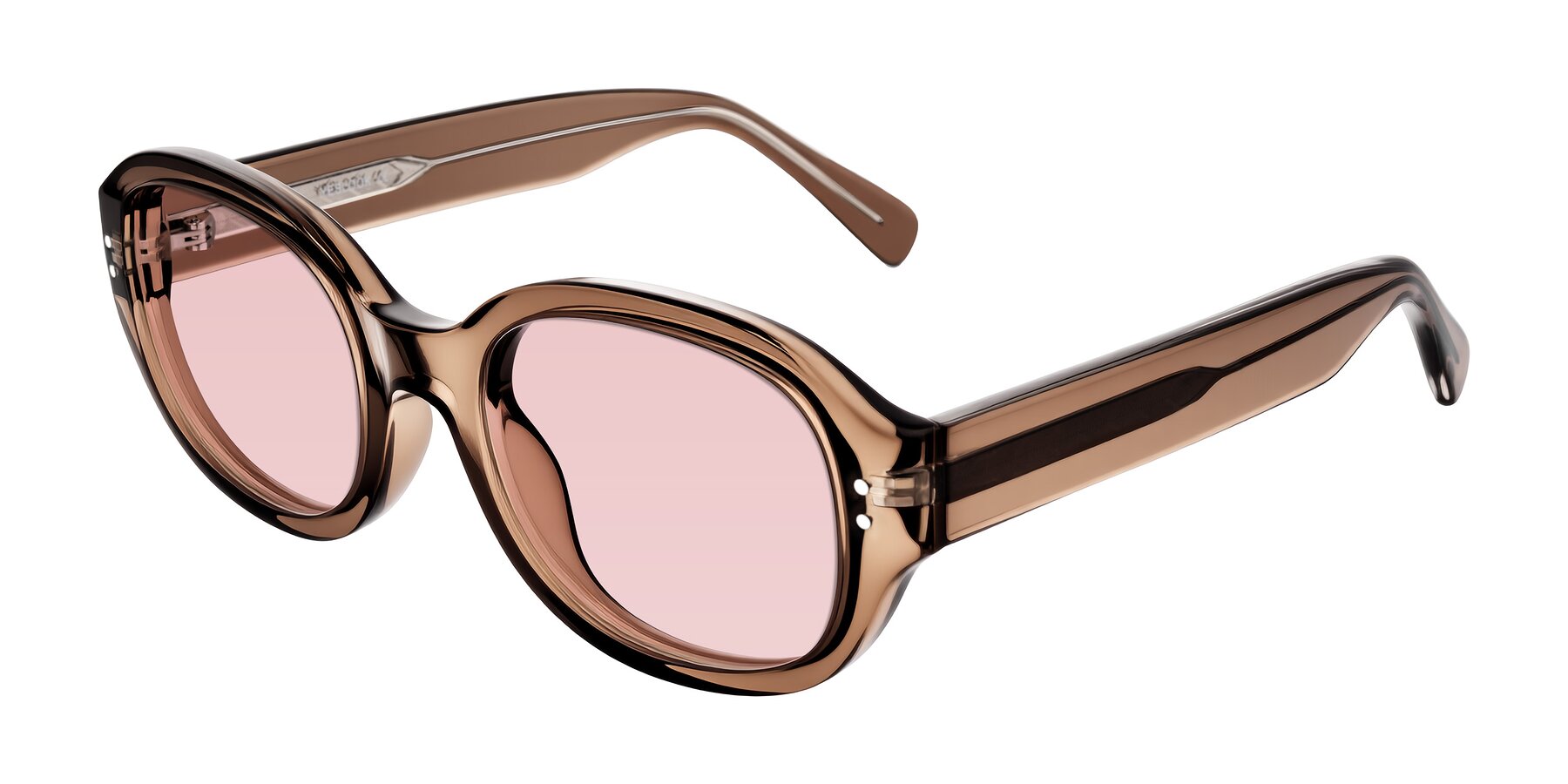 Angle of Novak in Translucent Brown with Light Garnet Tinted Lenses