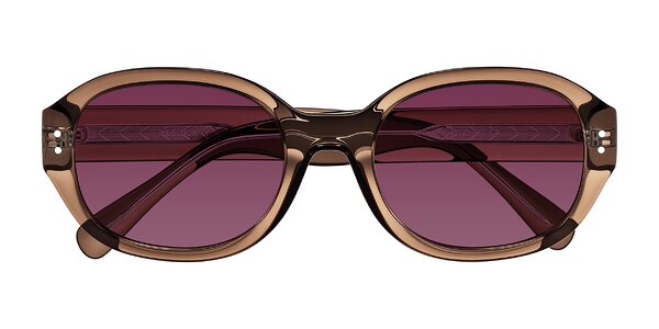 Front of Novak in Translucent Brown