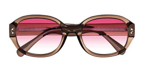 Front of Novak in Translucent Brown