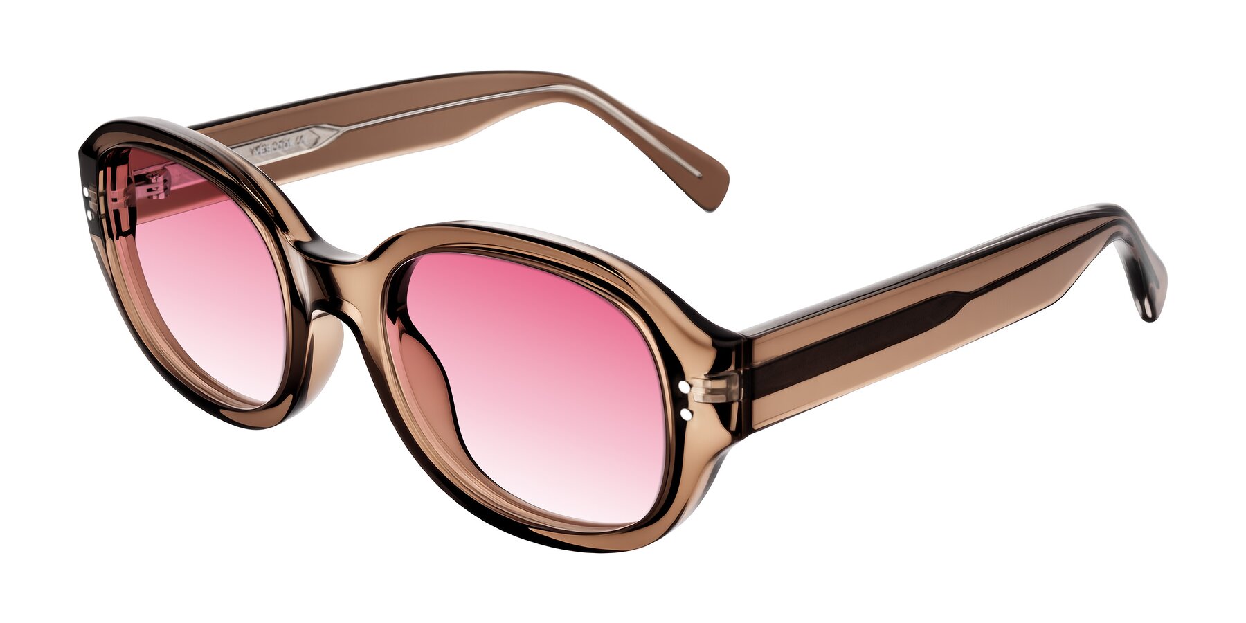 Angle of Novak in Translucent Brown with Pink Gradient Lenses