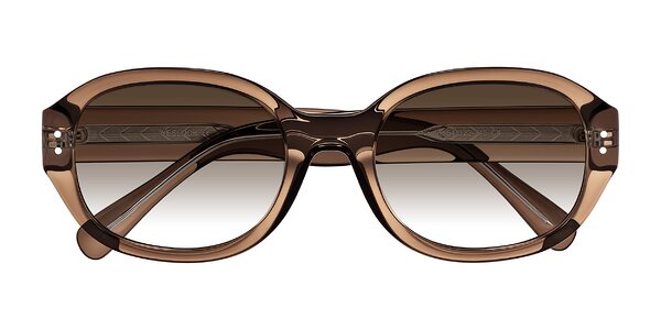 Front of Novak in Translucent Brown